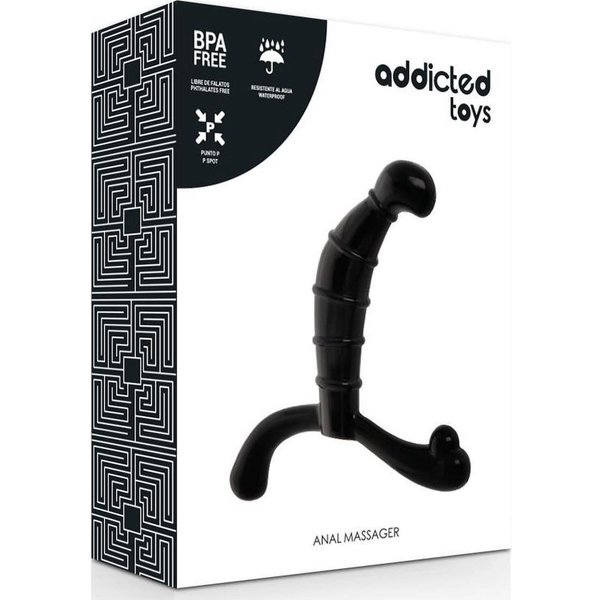 Addicted Toys Prostate Anal Pleasure Negro 1Ud-image
