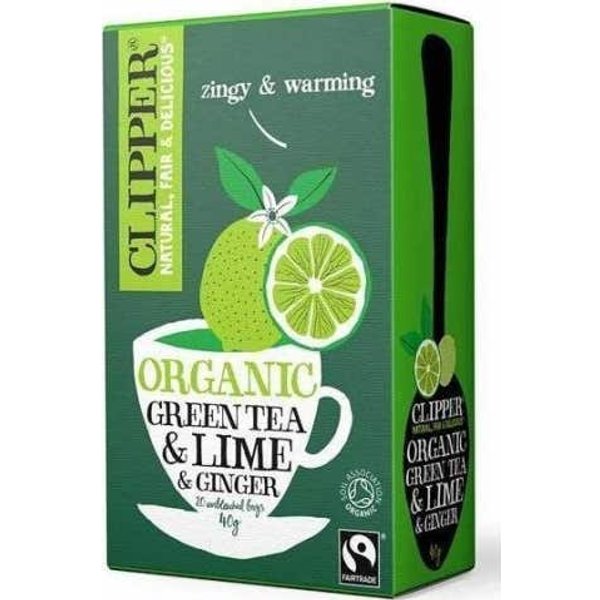 Cupper Tea Té Verde Lima Y Ginger 20 Sobres-image
