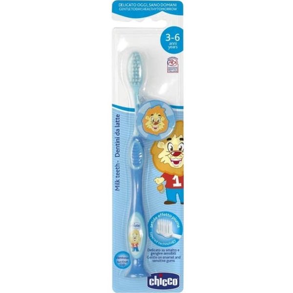 Chicco Cepillo Dental Infantil 3-6A LeóN Azul 1Ud-image