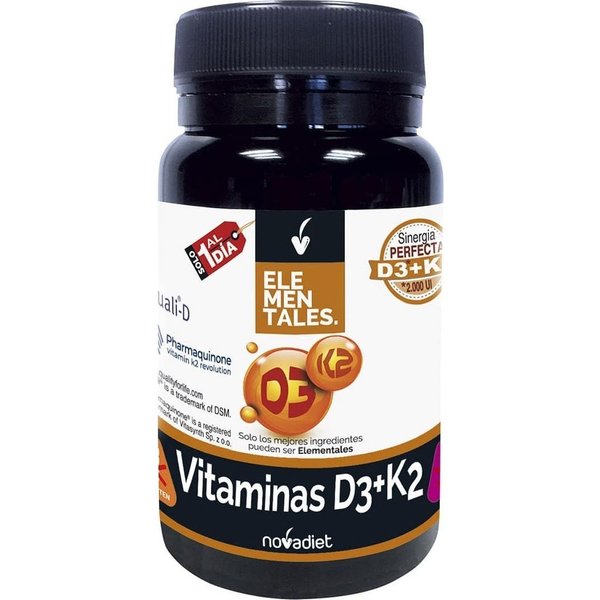 Novadiet Elementales Vitamina D3+K2 2000 Ui 60 Caps-image