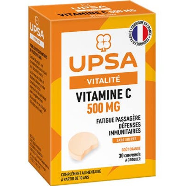 Upsa Vitamina C 500Mg Naranja Sin AzúCar 30Comp-image