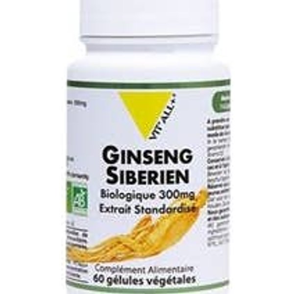 Vit'all+ Ginseng Siberiano 300Mg 60Caps-image