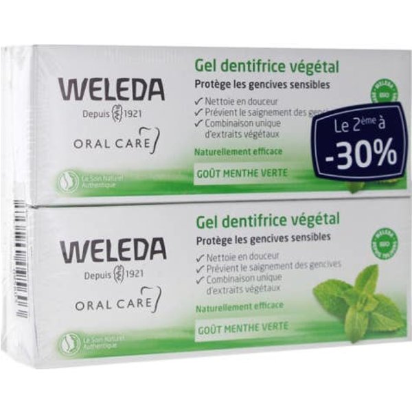 Weleda Gel DentíFrico Vegetal Sabor Menta 2X75 Ml-image