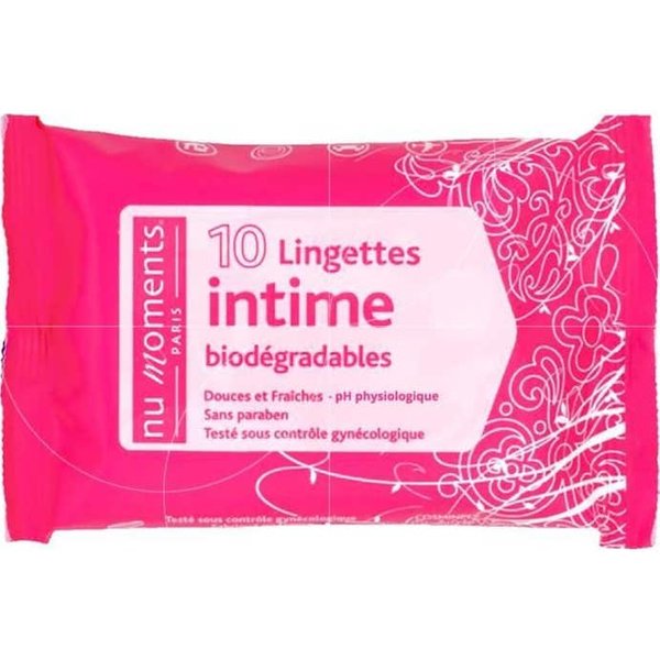 Nu moments Toallitas ÍNtimas Biodegradables 10 Uds-image