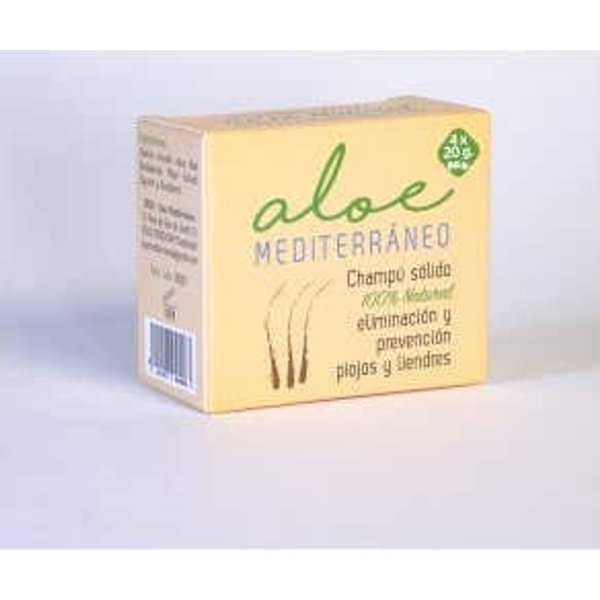 Aloe MediterráNeo Champú SóLido Natural 20 G 4 Uds-image