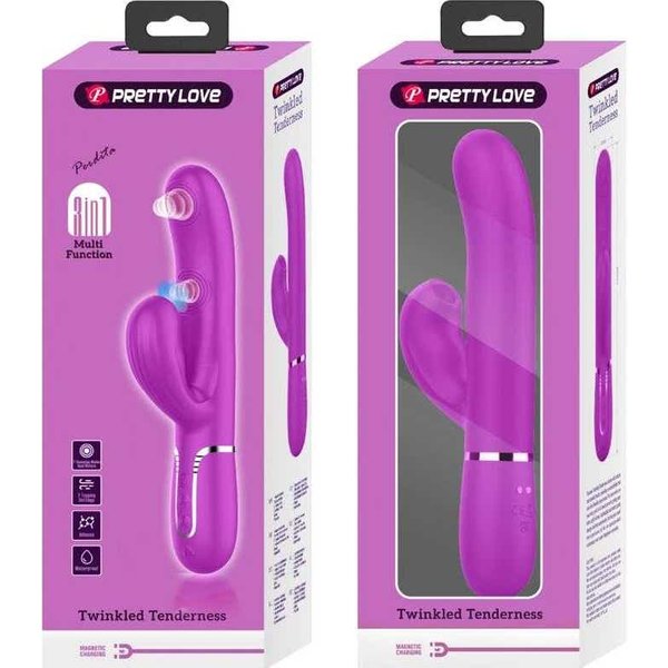 Pretty love Perlita Vibrador Punto G 3 En 1 MultifuncióN Vioeta 1 Ud-image