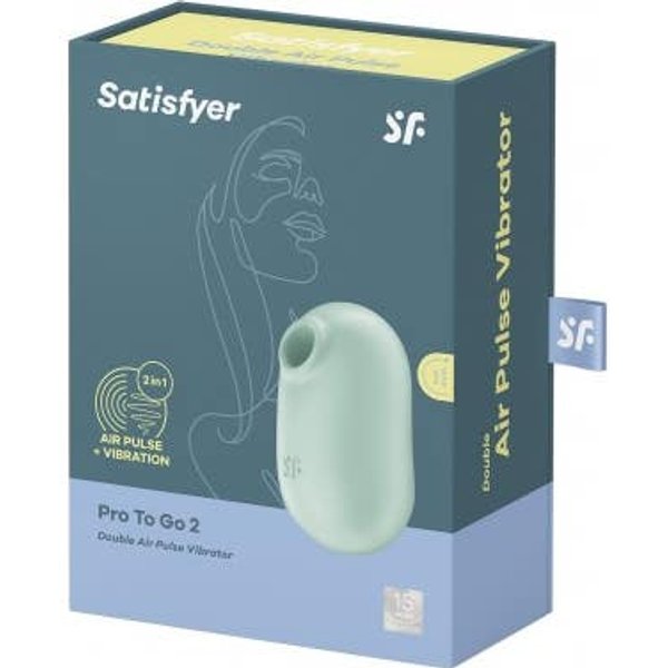 Satisfyer Pro To Go 2 Estimulador Y Vibrador Verde 1Ud-image