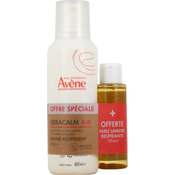 Avene Set Xeracalm Ad BáLsamo 400Ml + Xeracalm Aceite 100Ml-image