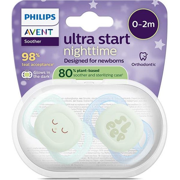 Philips Avent Ultra Start 0-2M Nighttime L Green Blue 2Uds-image