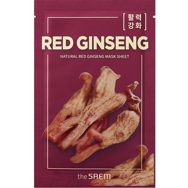 The Saem Natural Mascarilla Ginseng Rojo 21 Ml-image