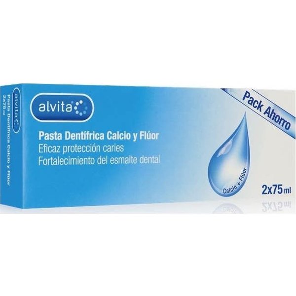 Alvita Pasta Dental Calcio Y Fluor Duplo 2X75Ml-image