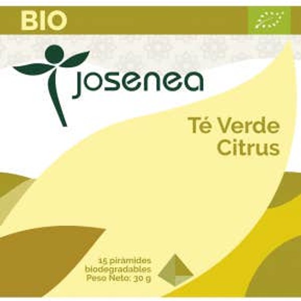 Josenea Té Verde Citrus Bio 15 PiráMides En Sobre-image