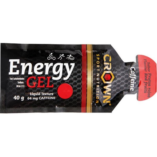Crown Energy Gel Frutos Rojos Cafeina 12X40G-image