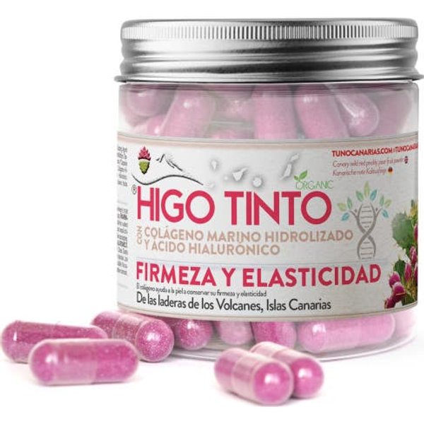 Higo Tinto ÁCido HialuróNico + ColáGeno Marino 90 Caps-image