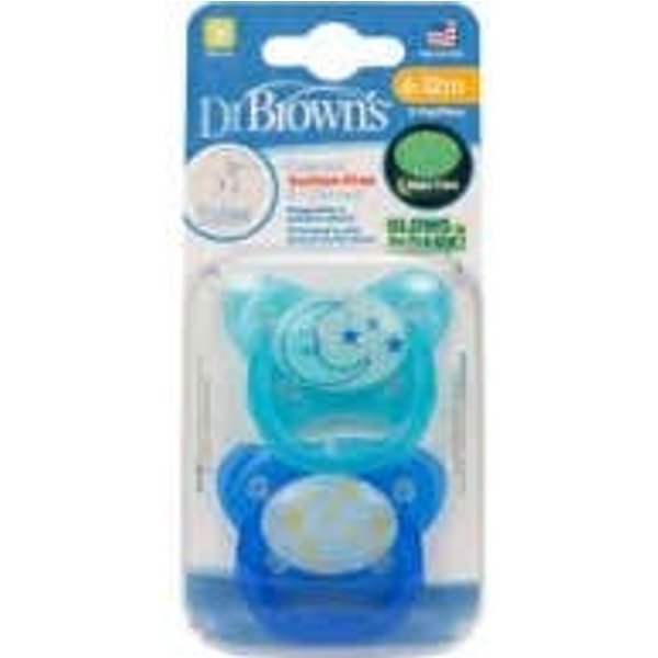 Dr Brown's Chupete Silicona Nocturno 6-12 Meses 2 Uds-image