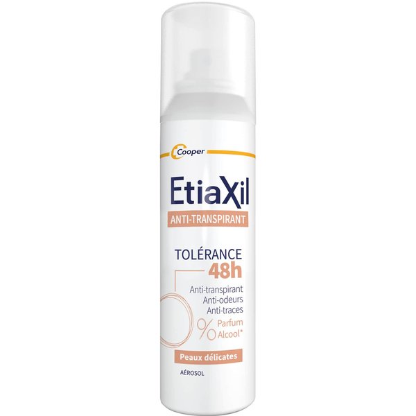 Etiaxil Anti-Transpirant Tol��Rance 48H Peaux DéLicates AéRosol 150Ml-image