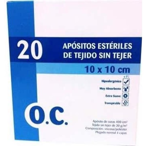 O.C. ApóSitos EstéRiles De Tejido Sin Tejer 10 Cmx10 Cm 20 Uds-image