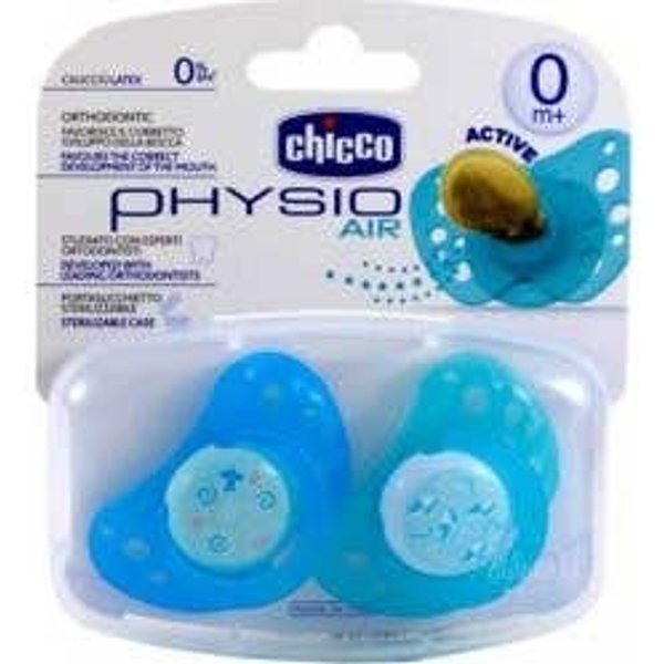 Chicco® Physio Air Chupete Caucho Azul 0M+ 2Uds-image