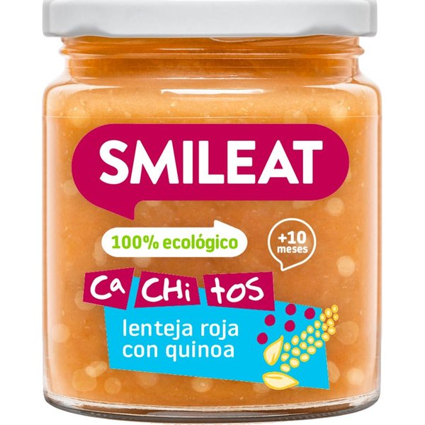 Smileat Tarrito EcolóGico CA-CHI-TOS De Lenteja Roja Con Quinoa 230G-image