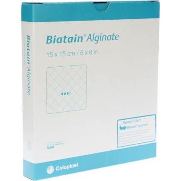 Biatain Alginate Pansement Absorbant 15X15Cm 10Uds-image