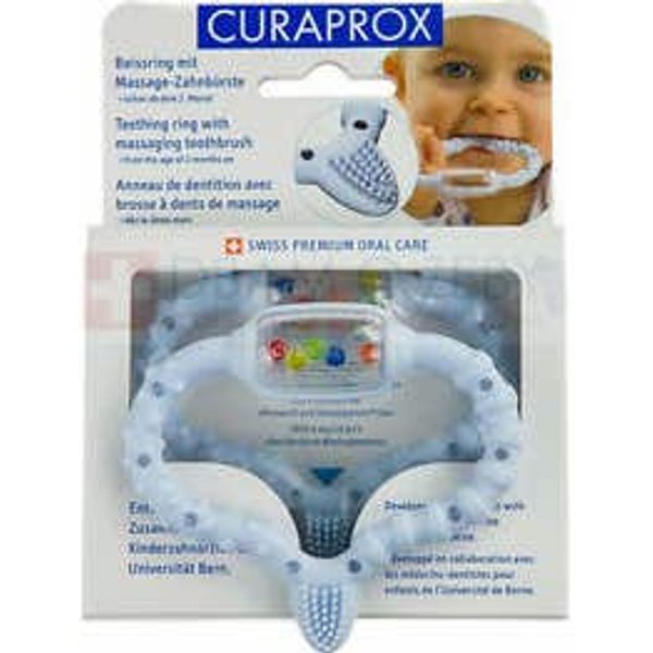 Curaprox Baby Anneau De Dentition Azul 1 Ud-image