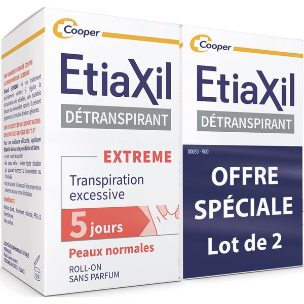 Etiaxil Detranspirante Extreme Pieles Normales Roll-On 2X15Ml-image