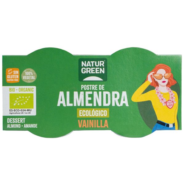 Naturgreen Postre EcolóGico De Almendra Y Vainilla (2X125 G)-image