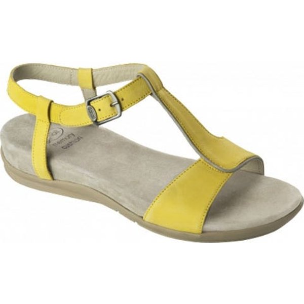 Scholl Nashira Sandalia Memory Cushion Amarillo Talla 36 1 Par-image