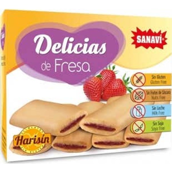 sanavi Delicias Fresa Sin Gluten 150 G-image