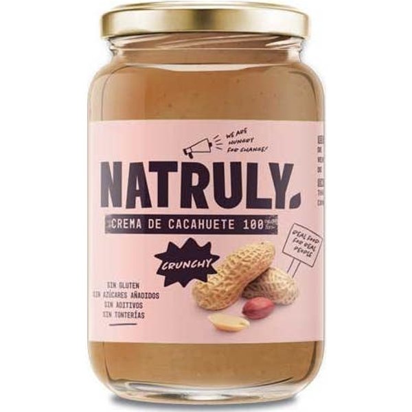 Natruly Crema De Cacahuete Crunchy Sin Gluten 500G-image