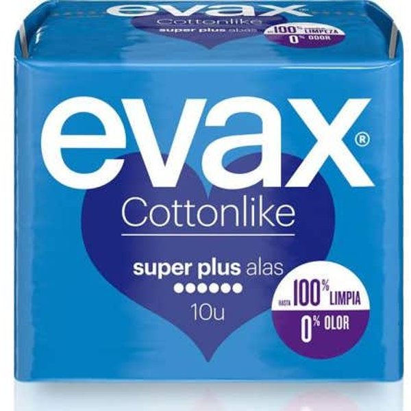 Evax Compresas Cottonlike Superplus Con Alas 10Uds-image