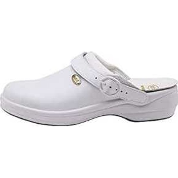 Scholl New Bonus Zueco Liso Blanco Talla 37 1065 1 Par-image