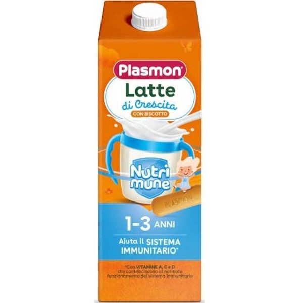 Plasmon Crecimiento Leche Galleta Nutri Mune 1-3 AñOs EcolóGico 1L-image
