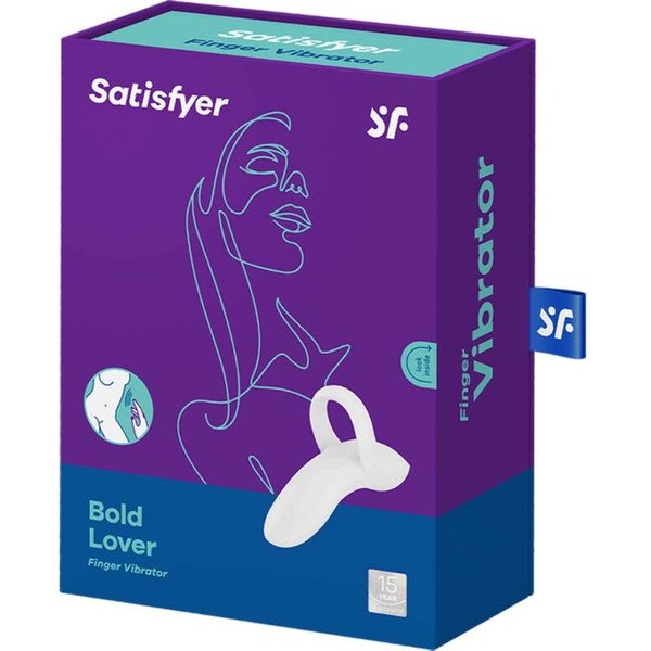 Satisfyer Bold Lover White Vibrator Thimble 1Ud-image