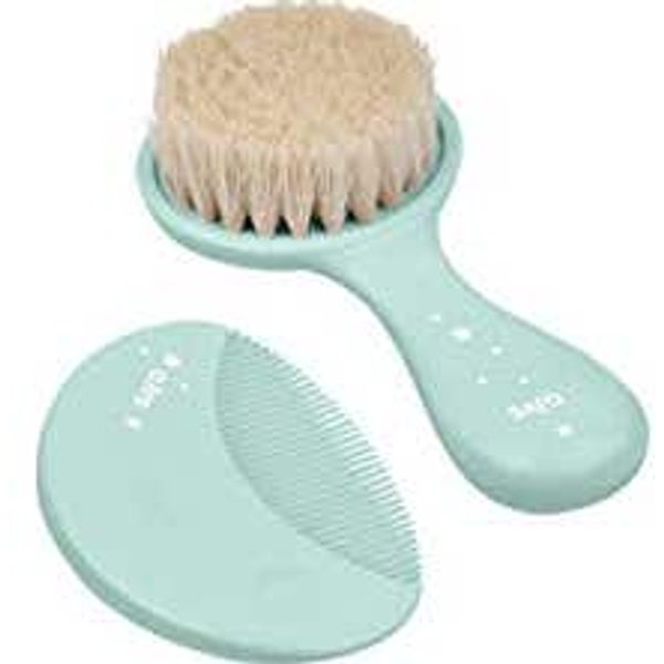 Saro Baby Set Cepillo Y Peine Bebé Colo Menta 0M+ 2Uds-image