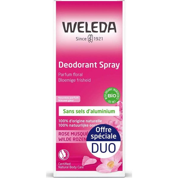 Weleda Desodorante Spray De Rosa Mosqueta 2X100Ml-image