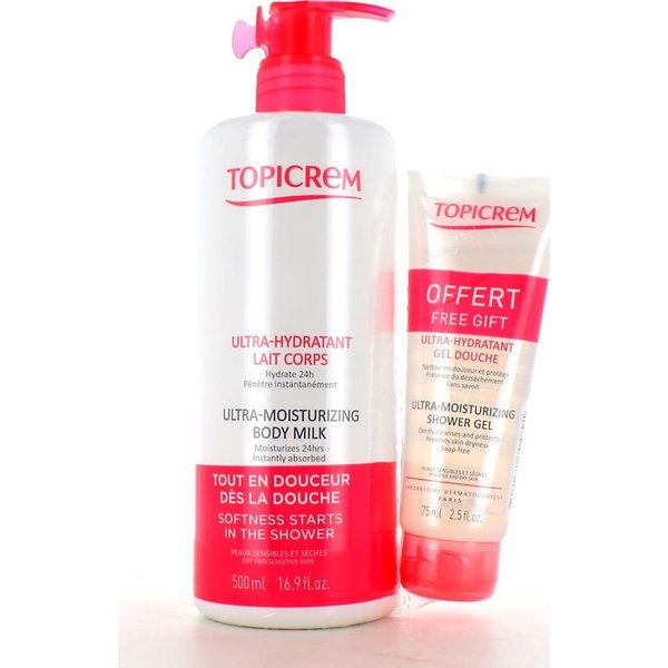 Topicrem Pack Leche Corporal Ultrahidratante 500 Ml + Gel De Ducha-image