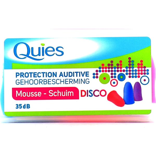 Quies Protector Auditivo Disco Foam Caja De 6 Unidades-image
