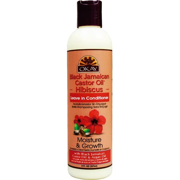 Okay Aceite De Ricino Negro De Jamaica Acondicionador Sin Aclarado De Hibisco, 237Ml-image