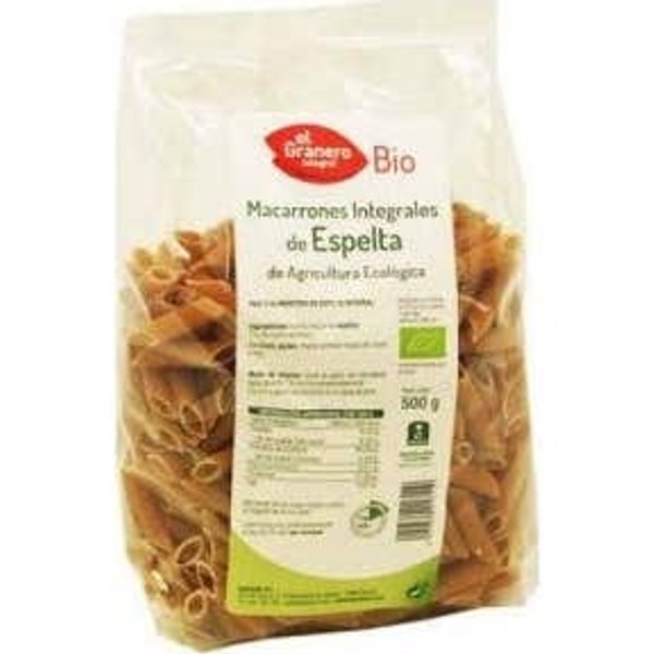 Granero Alimentacion Macarrones Espelta Integbio 500G-image