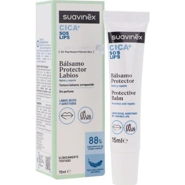 Suavinex Cica+ Sos Lips BáLsamo Labios 15 Ml-image