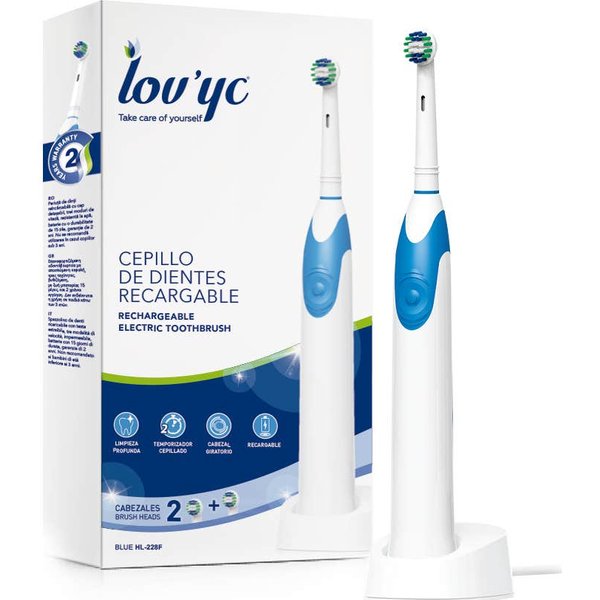 Lovyc Set Cepillo De Dientes EléCtrico Recargable + Cabezales 1Ud-image