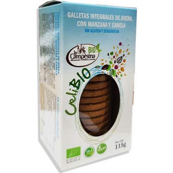 La Campesina Celibio Azul Galleta Avena Manzana Canela Sin Gluten 115G-image