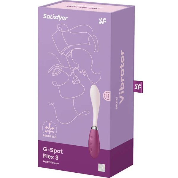 Satisfyer G-Spot Flex 3 Multi Vibrador Rojo 1Ud-image