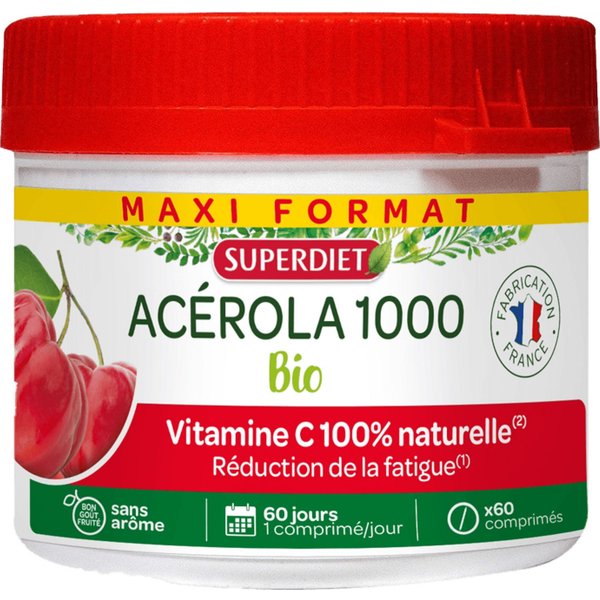 Super Diet Maxi Pot Acerola 1000 Bio 60 Comprimidos-image