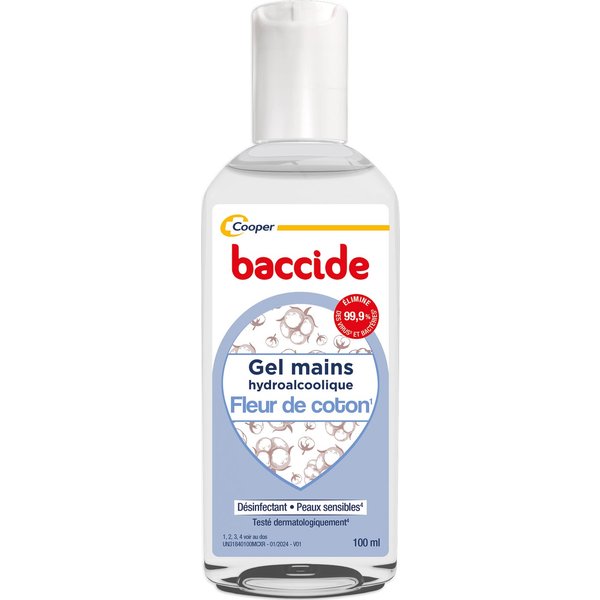 Baccide Gel Mains DéSinfectant Fleur De Cotton 100 Ml-image