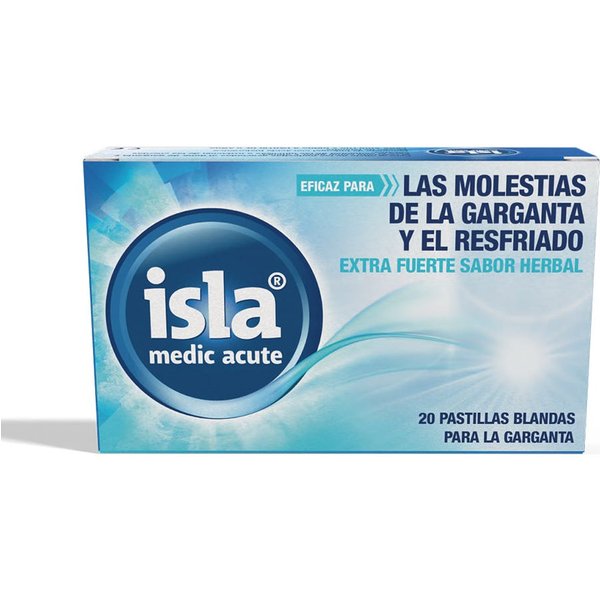 Isla Medic Acute Pastillas Blandas Para Garganta Extra Fuerte Herbal 20 Pastillas-image