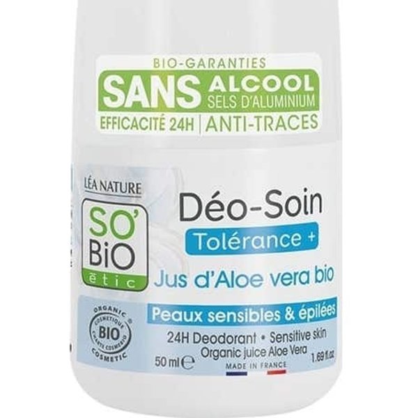 So Bio Etic Desodorante Roll On Tolerance Aloe Vera 50Ml-image