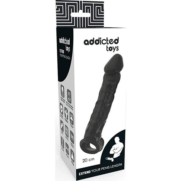 Addicted Toys Extensor Pene Negro 1Ud-image