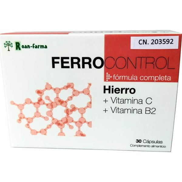 Roan-Farma Ferro Control FóRmula Completa 30 CáPsulas-image